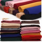 10 шт.лот, оптовая продажа, шифоновый шарф, шали большого размера, два разных цвета, хиджаб, мусульманские шарфышарф, 22 цвета