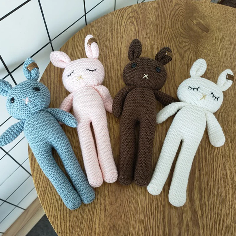 Новинка вязаная игрушка в виде животных ручная работа кролик шерстяная кукла
