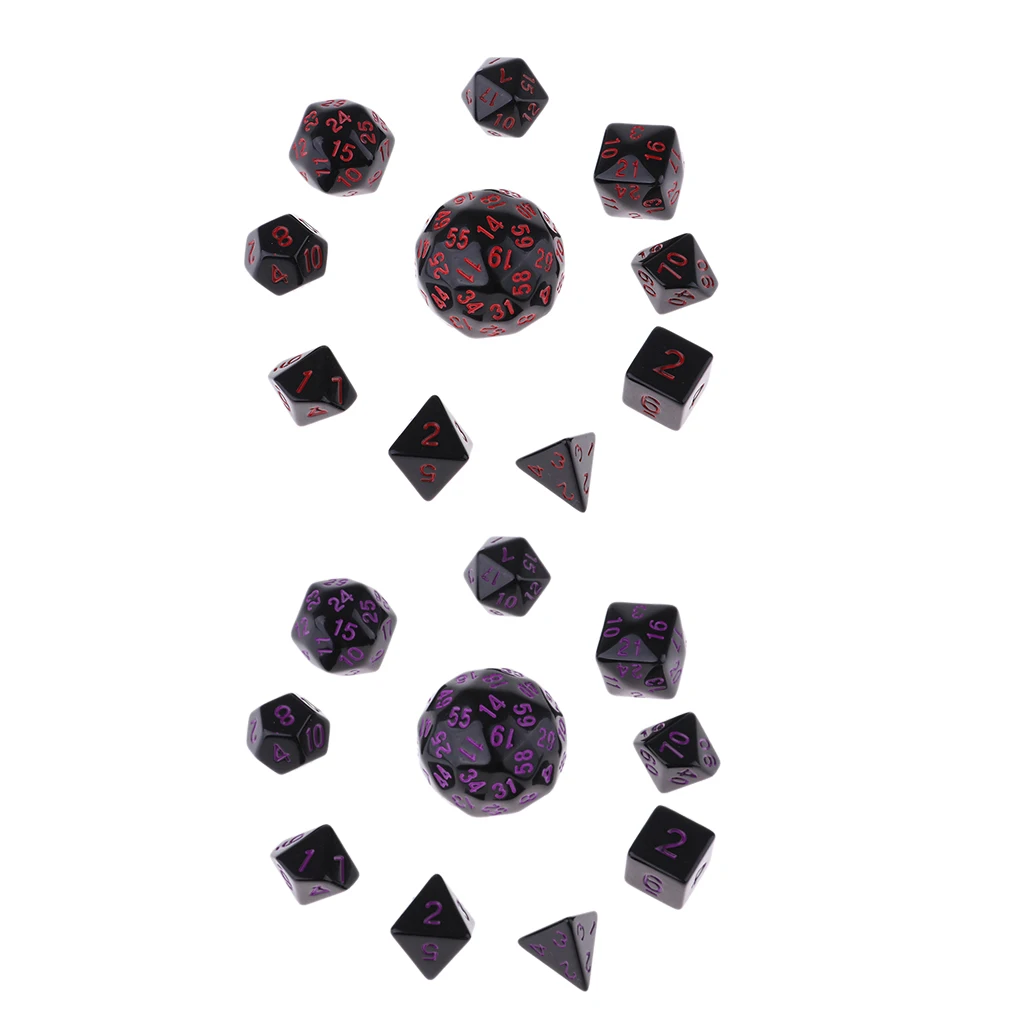 20 шт. акриловые многогранные кости аксессуары для настольной игры D &amp TRPG MTG |