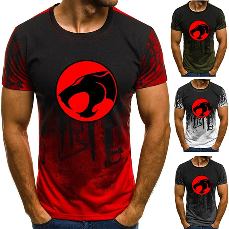 

2021 Summer New Products Men's Ink-Spray Printing Short-Sleeved T-Shirt Men's Pullover Sweatshirt Fashion Hip-Hop Printed Cotton
