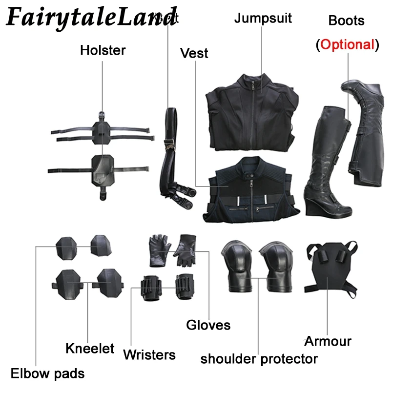 Carnival Halloween Superhero Costume infinity War Natasha Romanoff Cosplay Outfit Role Playing Clothing Custom Made