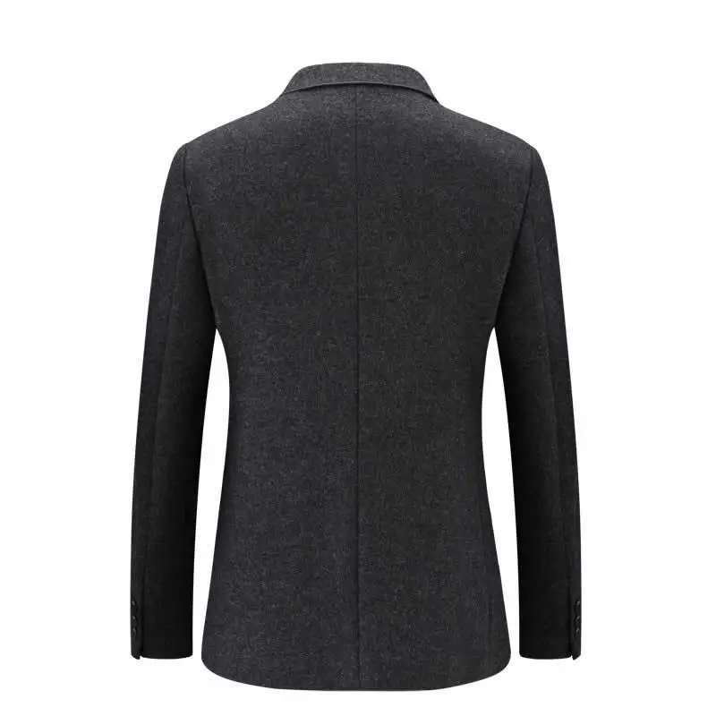 Мужской повседневный Блейзер свадебный пиджак пуловер однотонный приталенный