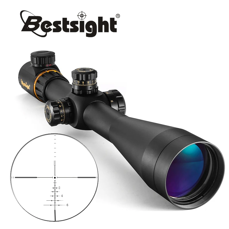 Bestsight 5 15x50 FFP прицел с боковой регулировкой параллакса рельефным длинным