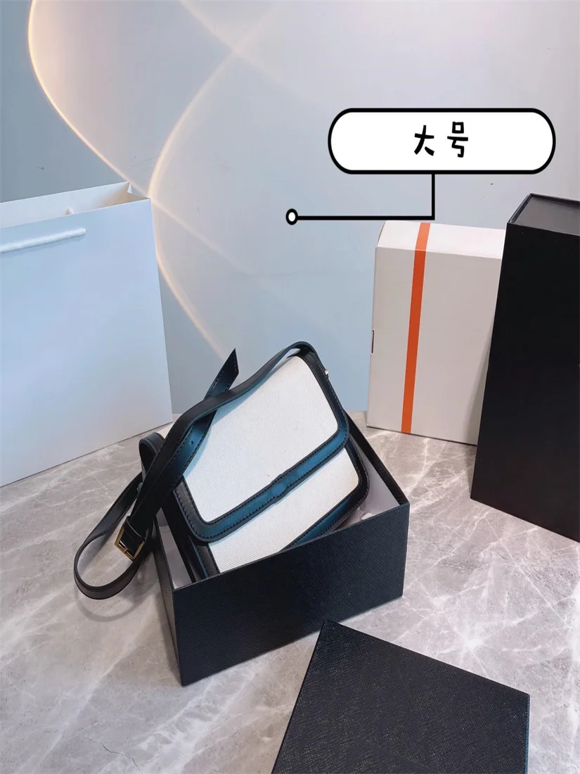 

Women's Bag Cotton Linen And Leather Simple One-shoulder Diagonal Fashion Cute New Business Small Square Beatuiful Nice All