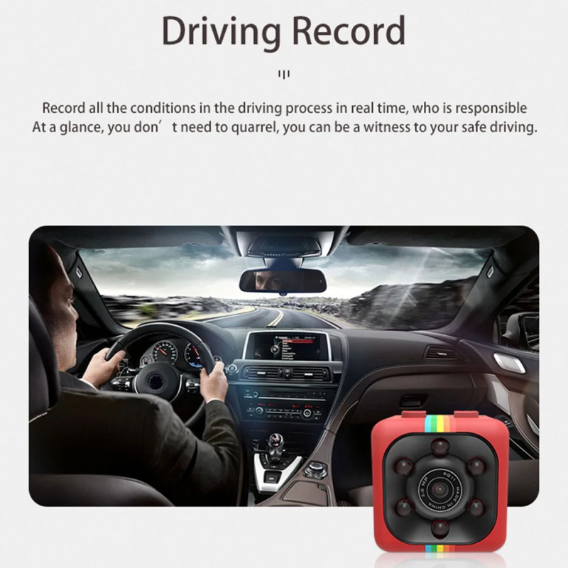 Car Infrared Night Vision High Definition Mini Camera 24-Hour Parking Monitoring Panoramic USB Car Recorder