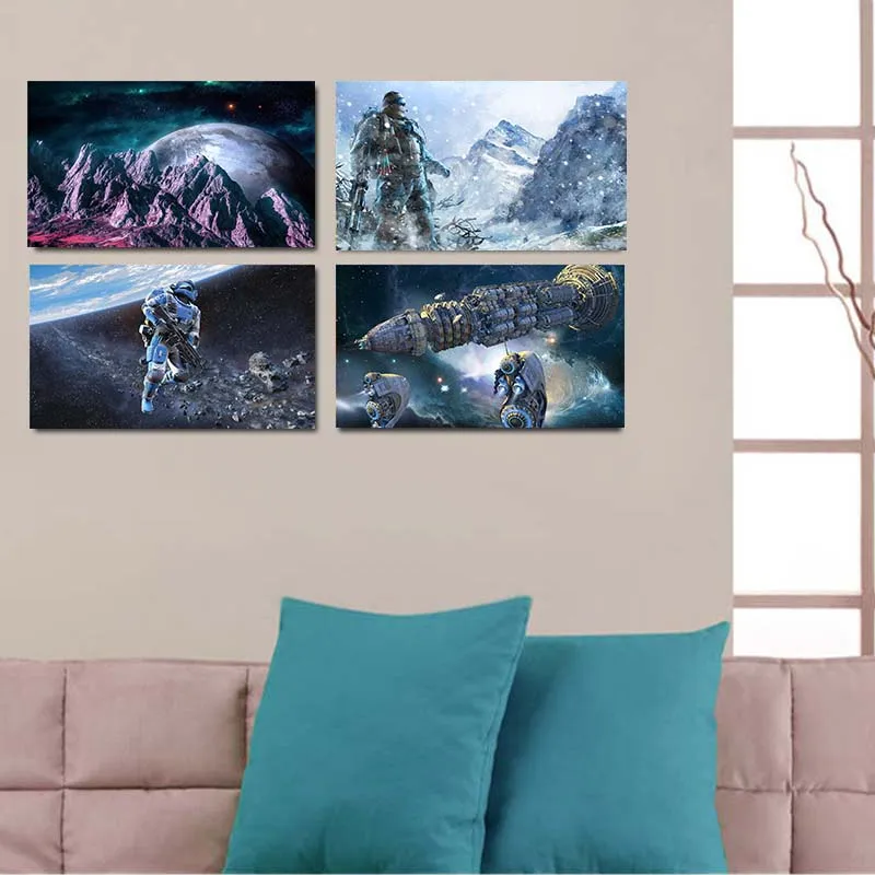 Астронавт спутник Млечный путь галактика космос звезды туманность искусство