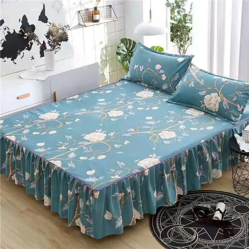 Bed Skirt-21 Кроватная юбка в Корейском стиле покрывало люкс односпальная кровать шляпа покрывало 1,8/1,5/1,2 м - Цвет: Bed Skirt-21