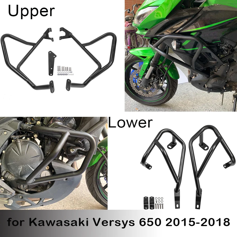 Защита двигателя мотоцикла для Kawasaki Versys 650 Versys650 2015 2016 2017 2018 2019 бамперы аварийные