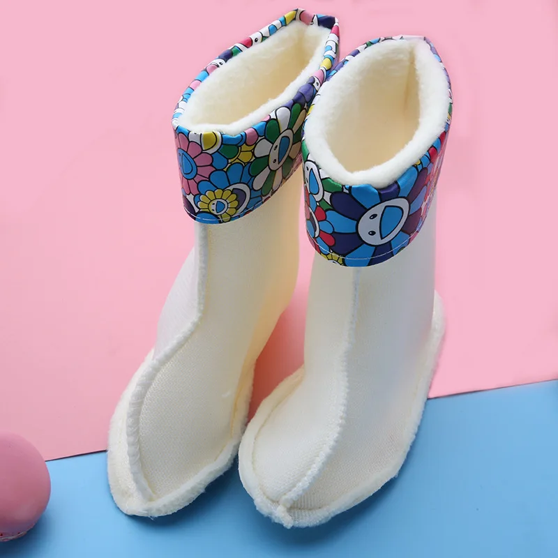 2019 корейская детская непромокаемая обувь теплые детские резиновые сапоги с
