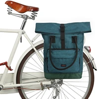 tourbon bicycle tote bag bike pannier bags cycling rear bikepack back seat retro leisure daily handbag laptop carrier satchel