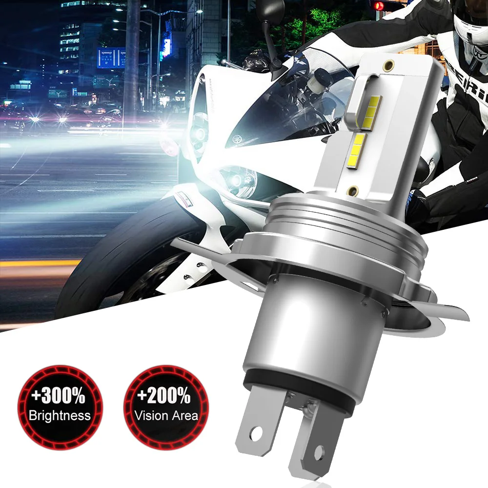 Фара мотоцикла H4 светодиодные фары лампы дальнего/ближнего света для Yamaha Stryker