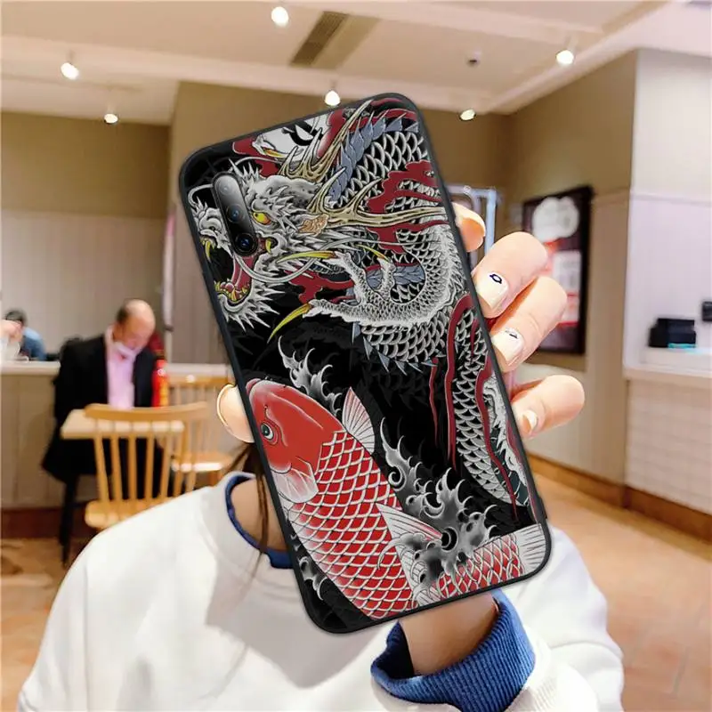 

Japanese cartoon pub wave Anime Dragon Arrived Phone Case for Samsung A02 A52 A20S A12 A20E A30S A32 A50S A51 A70 A72 A80 Fundas