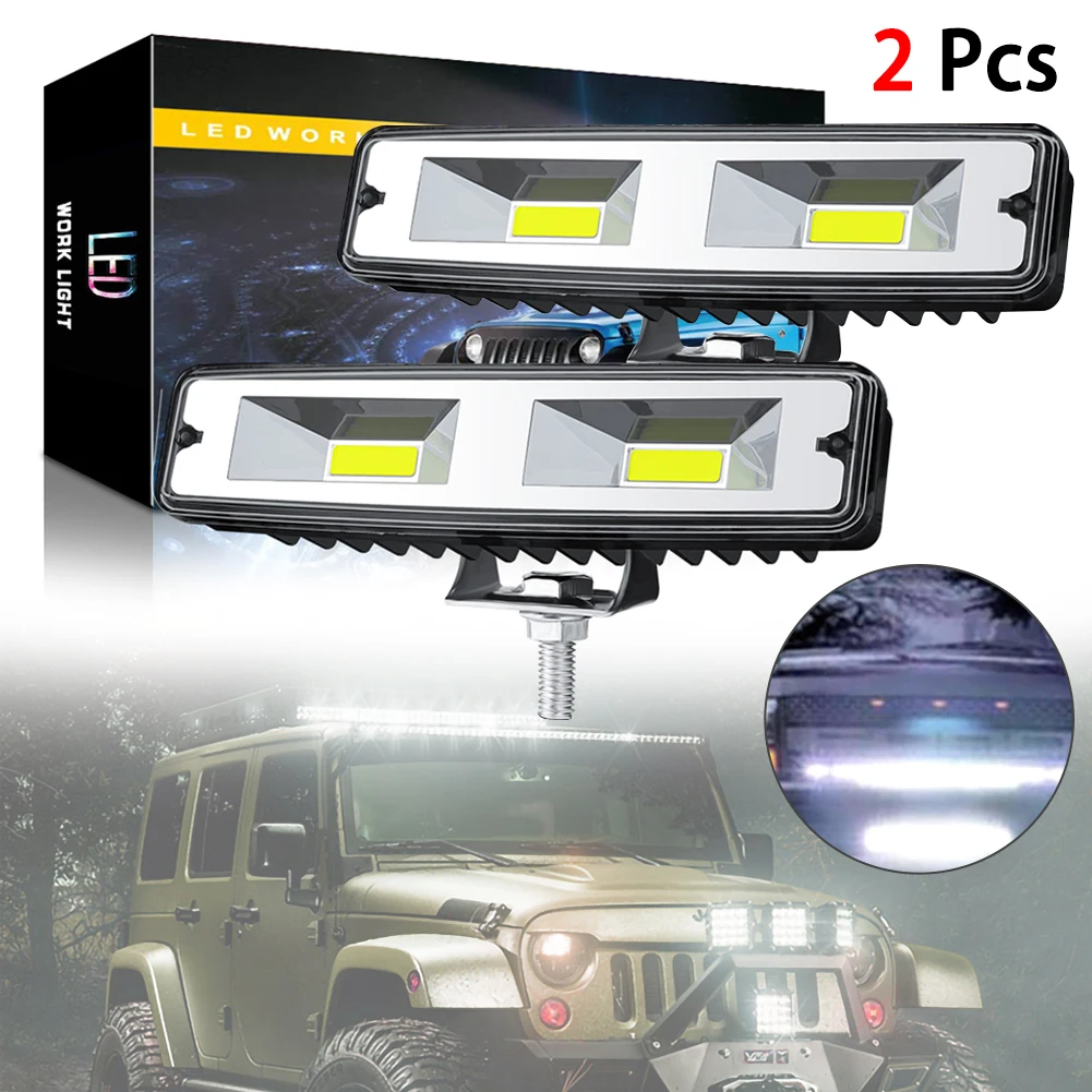 2X 18W 12V COB Work Light Bulb Spot Beam Bar Car SUV Off Road Driving Fog Lamp | Автомобили и мотоциклы