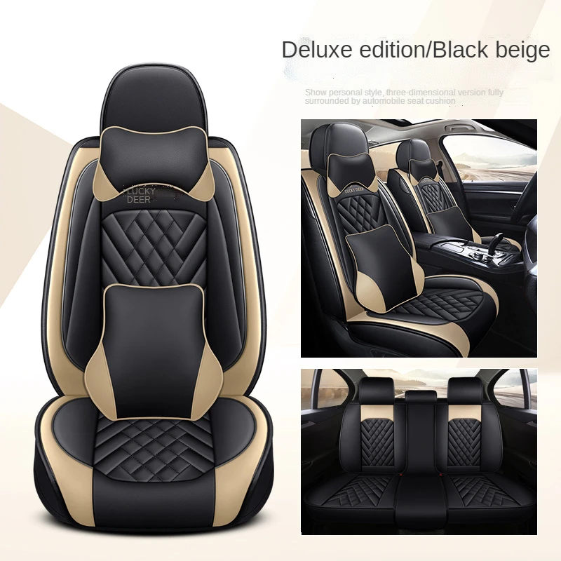 

Full Coverage leather Car Seat Cover for vw CC T-ROC Bora EOS UP Caddy GOLF polo Jetta New Beetle Passat Car Accessories