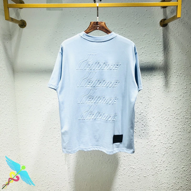 

WELLDONE T Shirts Men Women Casual Simple Letter Printing WELLDONE T-shirts High Quality Cotton O-Neck We11done Top Tees