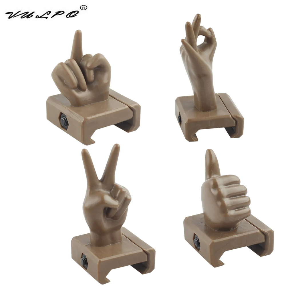 VULPO New Style 4Pcs/Set Finger Thumb Sight Airsoft Plastic For 20mm Rail Hunting Scope |