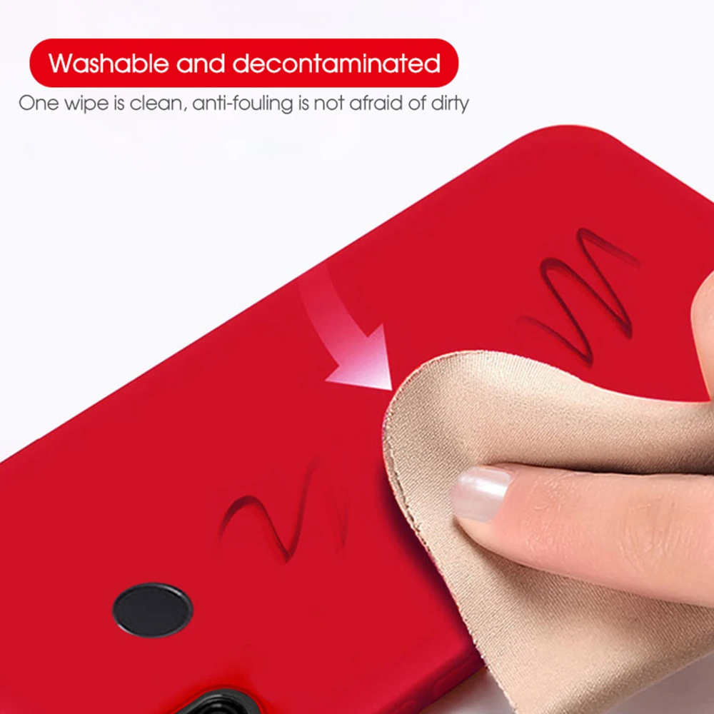 Thin Soft Case For Xiaomi Redmi 8 8A Note 8T Pro Original Liquid Silicone Candy Color Capa 7 |