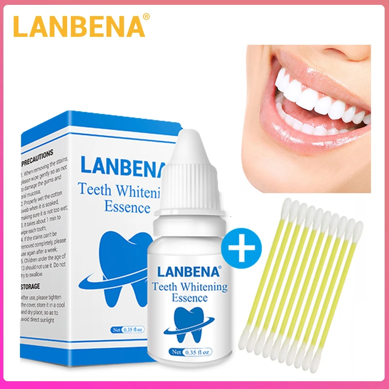 LANBENA отбеливающая зубная пудра с эссенцией гигиена полости рта Чистящая сыворотка удаляет зубные пятна Отбеливание зубов стоматологические инструменты