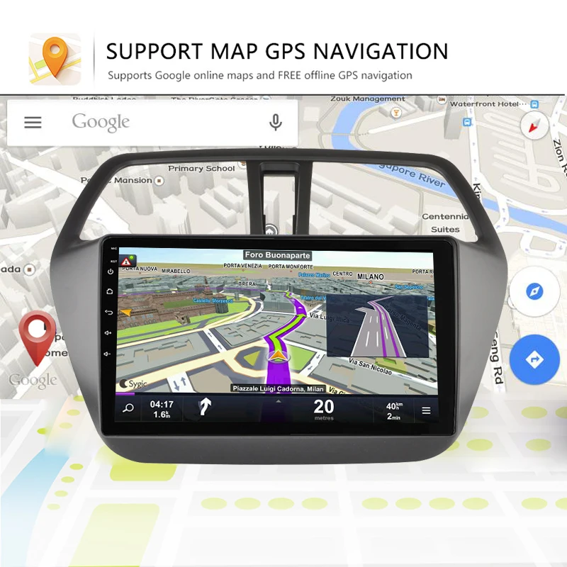 Автомагнитола на Android 8 1 мультимедийный видеоплеер для Suzuki S-CROSS 2014-2017 с