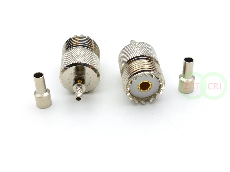 20 шт. UHF SO239 гнездовой обжимной соединитель для LMR100 RG174 RG178 RG316 Кабельный