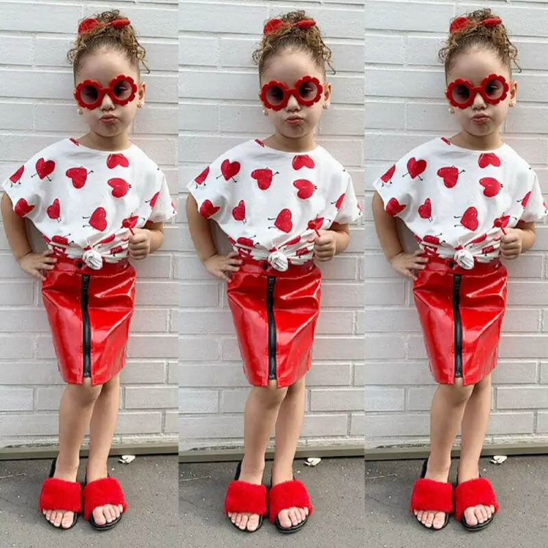 Летняя милая детская одежда для маленьких девочек топ с короткими рукавами и