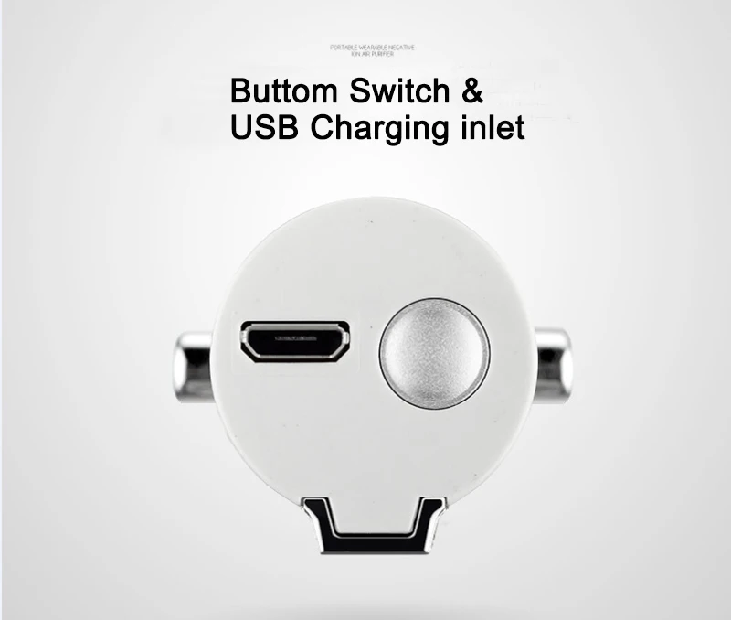 Носимый очиститель воздуха USB носимое ожерелье негативный ионизатор Анион