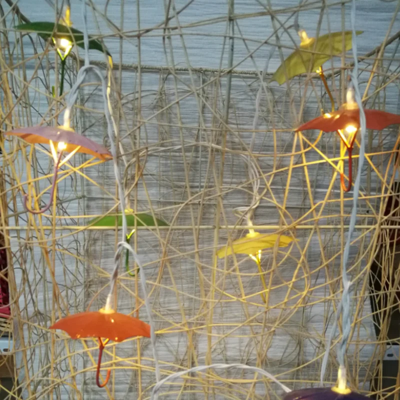 

Creative Umbrella LED Light String Pendant Party Festival Activity Decoration