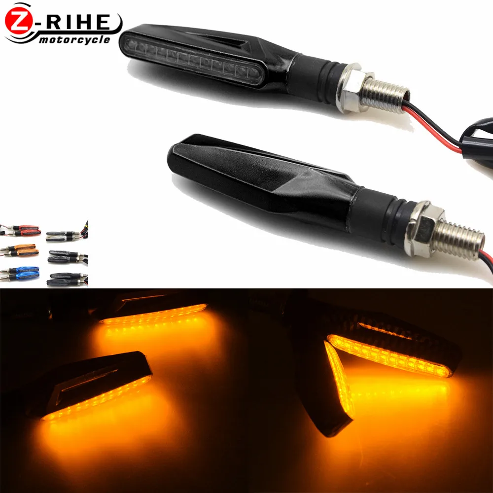 12 светодиодных мотоциклетных указателей поворота Индикатор мигалка задний