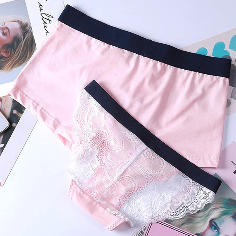 Couple Panties Sexy Lace Cotton Panties Cozy Lingerie Female Underwear Men Sex Underwear Couple Panties Hot Sale Couple Pants