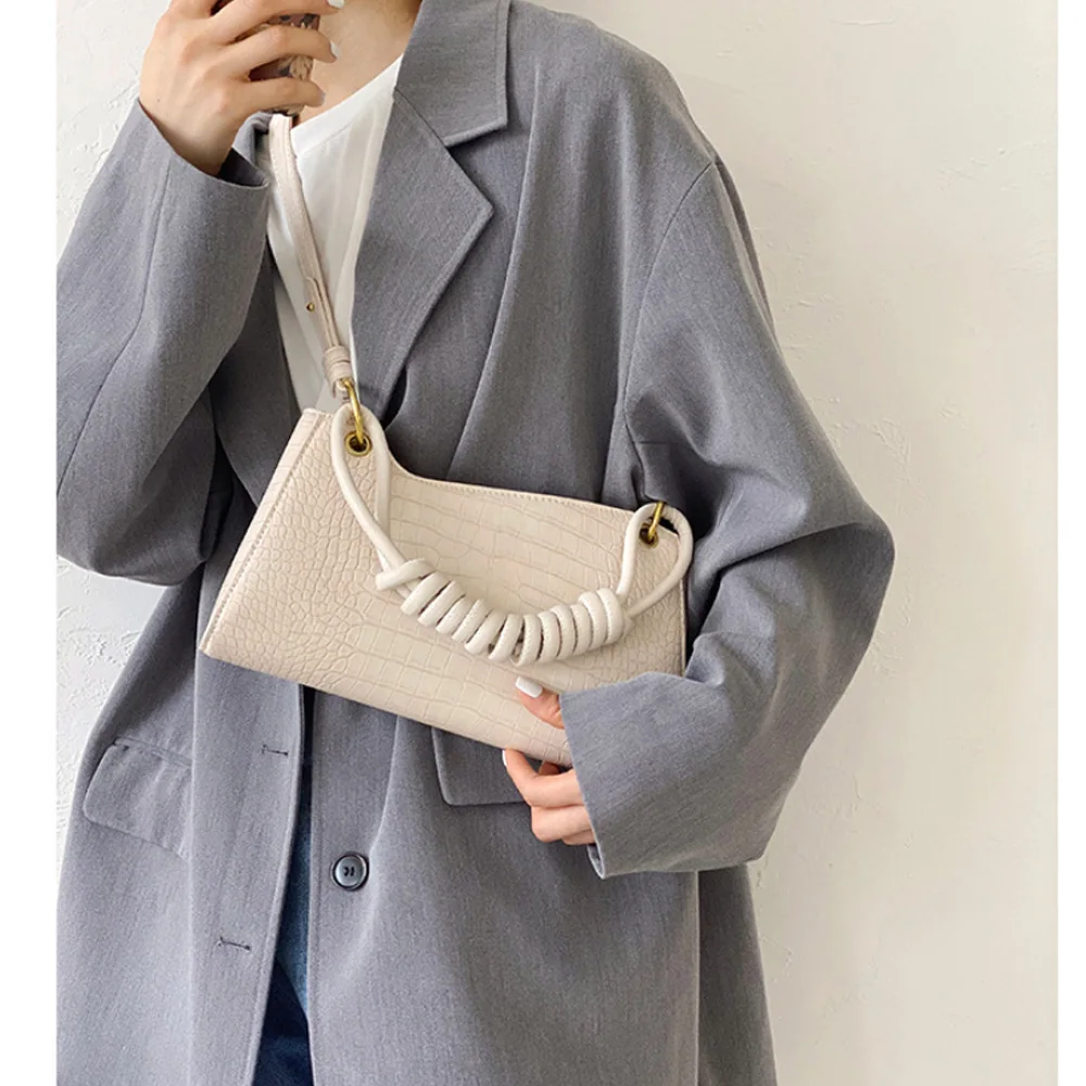 

Женские ручные сумки 2020, модный уникальный дизайн, сумка-багет с каменным лицевым покрытием, сумка на плечо, повседневные женские Офисные Су...