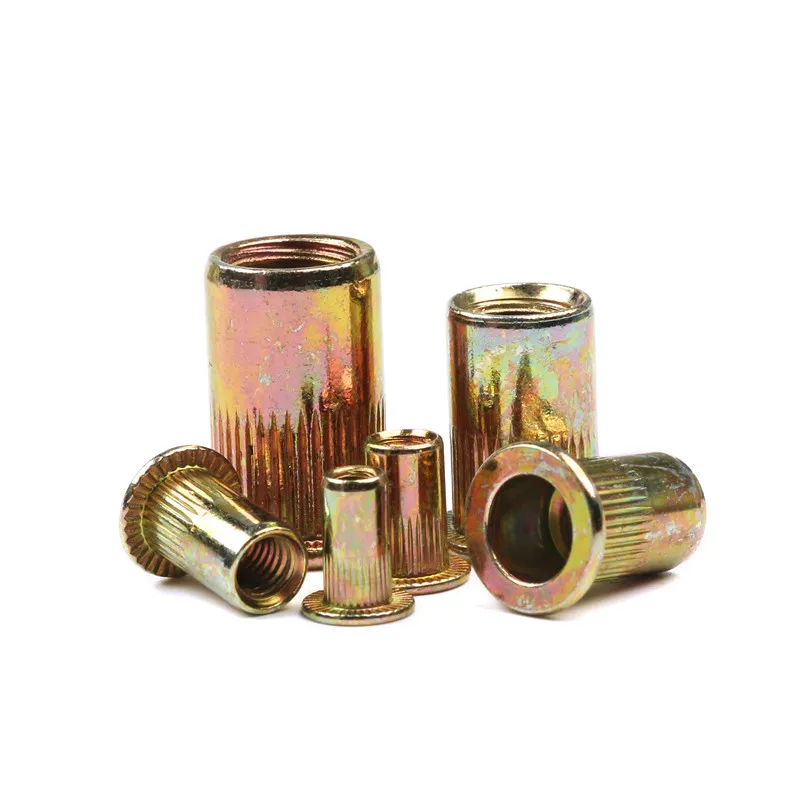 10Pcs Stainless Steel Rivet Nuts M3 M4 M5 M6 M8 M10 Flat Head Set Insert Reveting Multi Size Collocation | Обустройство дома