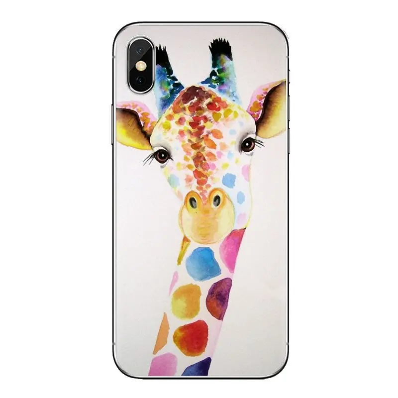 For Xiaomi Mi4 Mi5 Mi5S Mi6 Mi A1 A2 5X 6X 8 9 Lite SE Pro Max Mix 2 3 2S Hot Sale Watercolor Giraffe Painting Soft Skin Case |