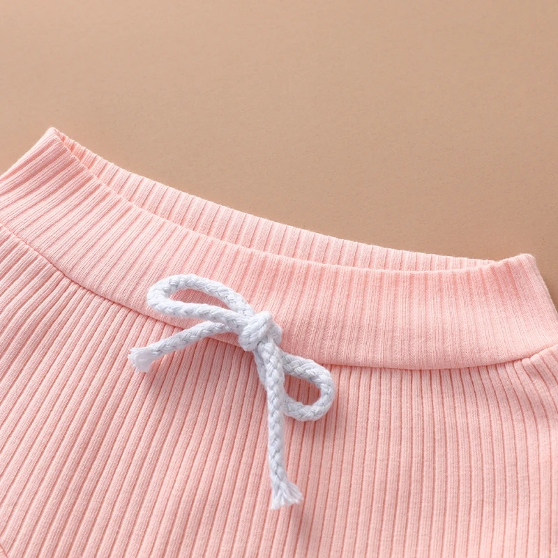 

Baby Boys Girls Summer Short-sleeve shorts suit cotton stripe Baby Suit round collar Baby Boys Girls Suit