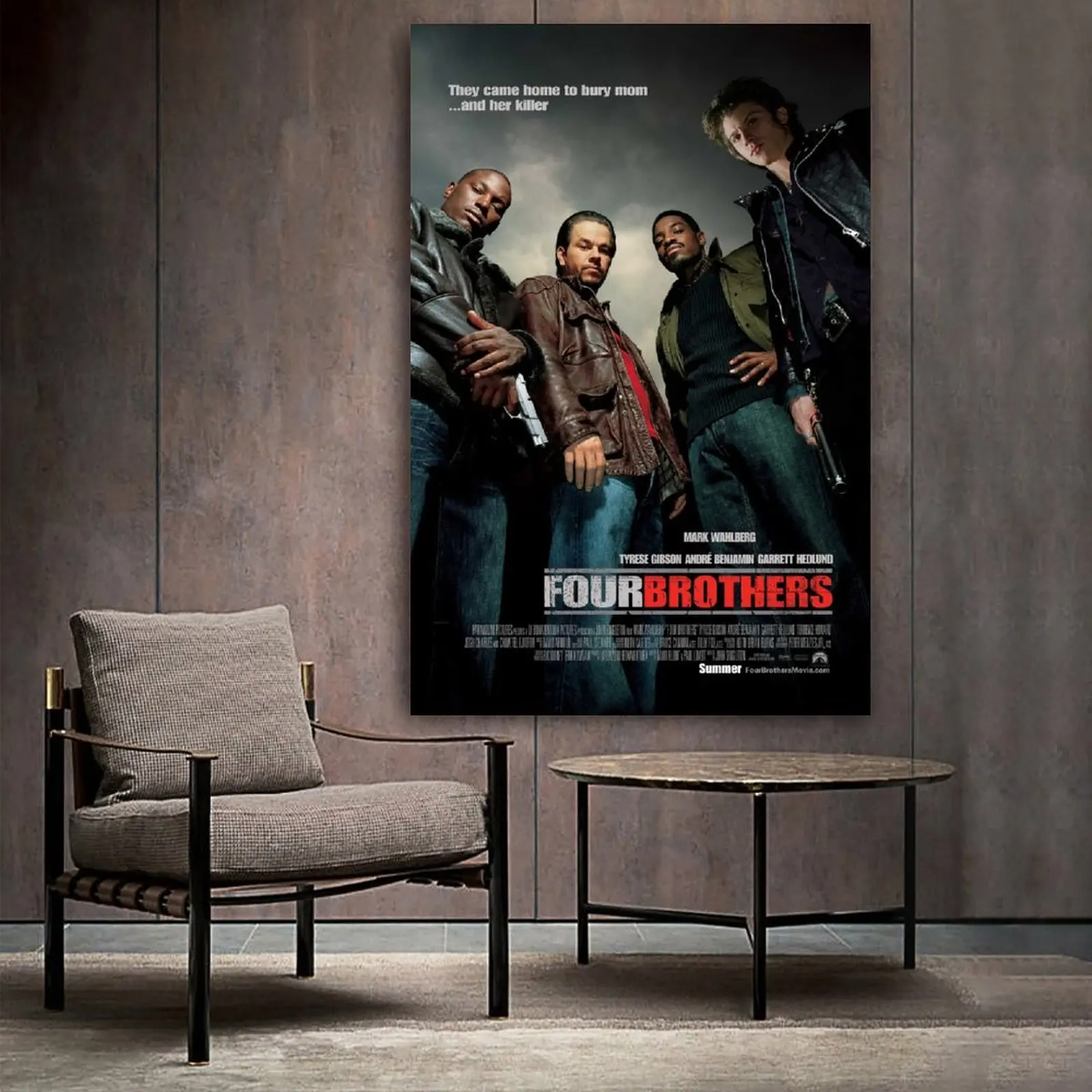 

Four Brothers Movie & TV Poster Decorative Painting Canvas Wall Art Living Room Posters Bedroom Painting