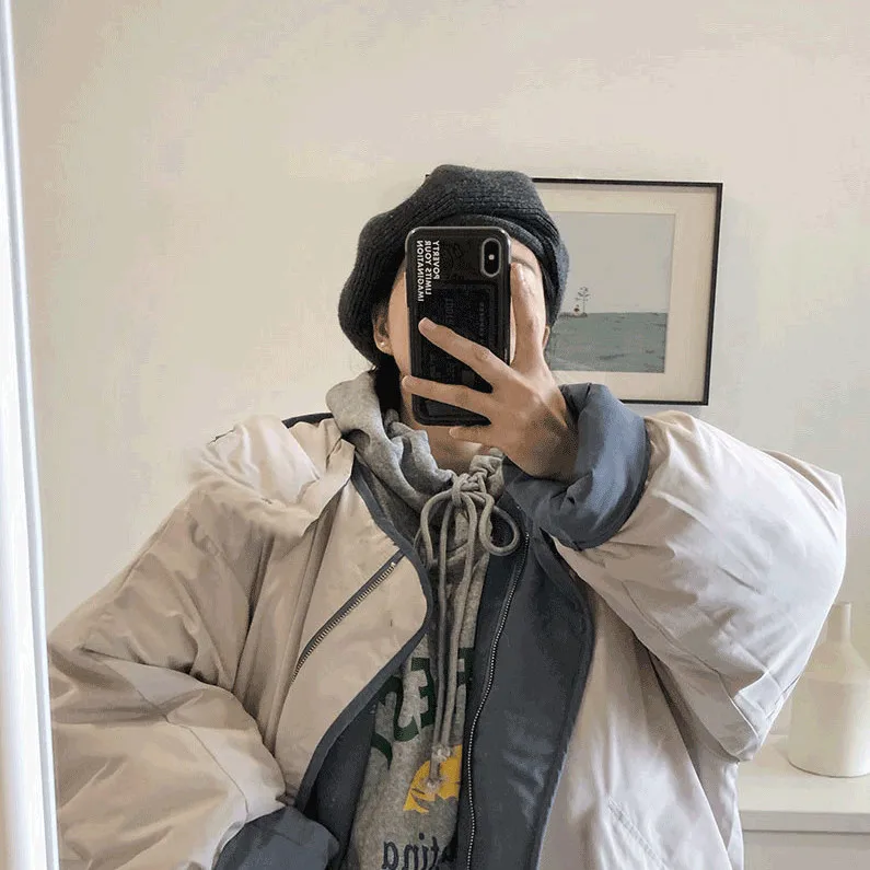 

2020 New Winter Padded Women's Clothing Blue Beige Hooded Bread Service Woman Jacket Korean-Style Students Loose Thick Warm