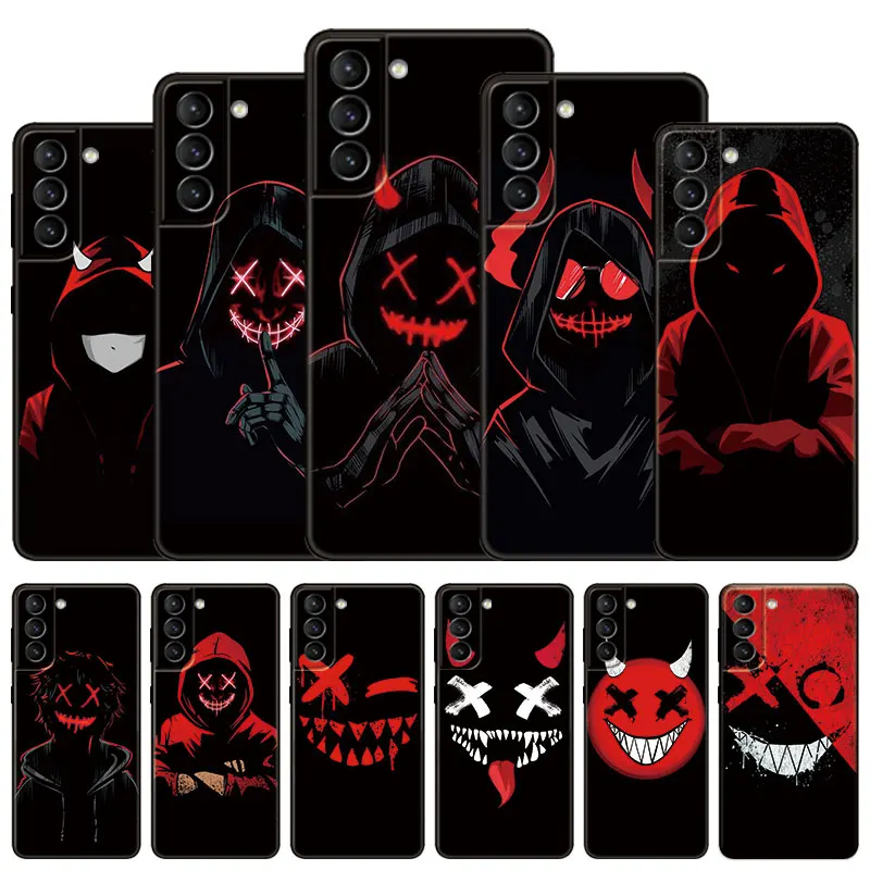 

Devil Bad Boy Anime Phone Case For Samsung Galaxy S22 Pro S21 S20 FE Ultra S10 Lite S10 S10E S9 S8 Plus Soft TPU Black Cover