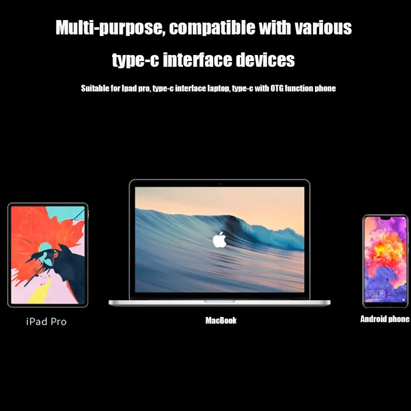 USB C концентратор адаптер с USB-C TYPE C зарядка PD 4K HDMI USB 3,0 3,5 мм наушники с iPad Macbook Pro SAMSUNG note s10 pro