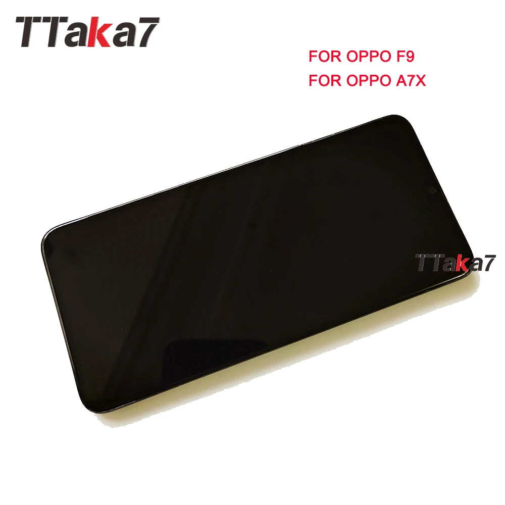 6 3 дюймов Новый Полный ЖК дисплей для OPPO F9/OPPO A7X кодирующий преобразователь