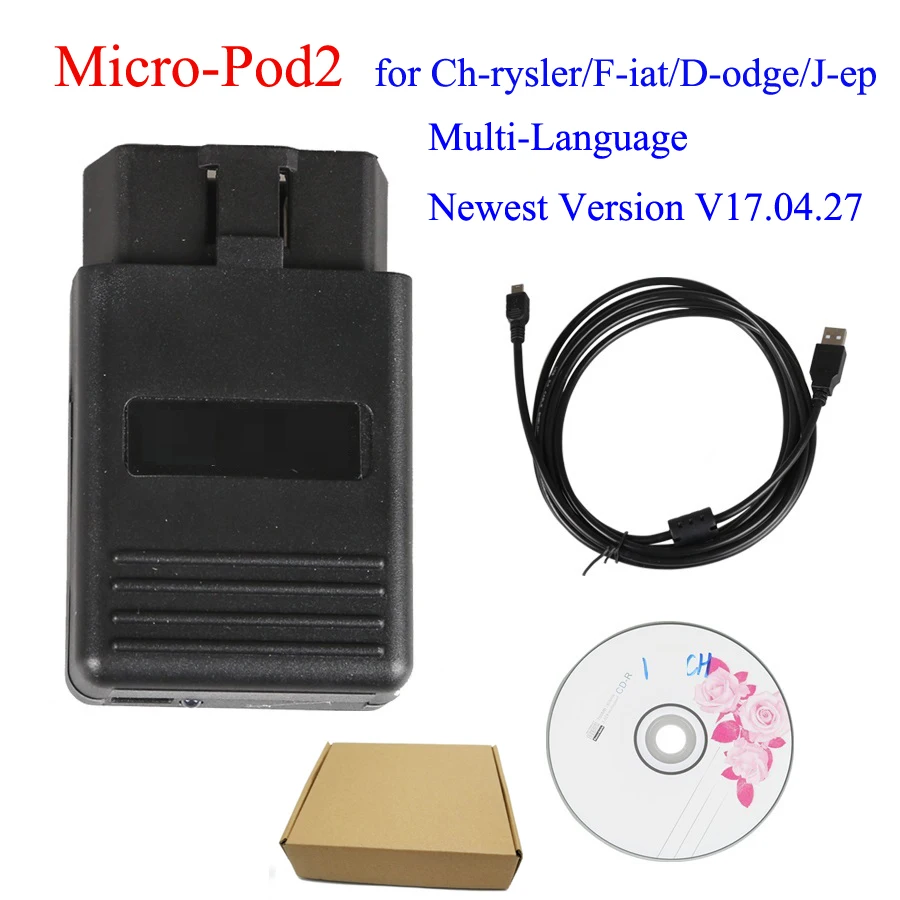 Мульти Язык Новый V17.04.27 Micro pod2 онлайн программатор для Ch rysler DRB3 программы MICRO POD2