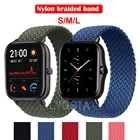 Ремешок нейлоновый для Amazfit GTS 2 Bip S U Lite, эластичный браслет для наручных часов GTR 42 мм 47 мм, Solo Loop Pace Stratos 3, Аксессуары для браслета, 2022 мм