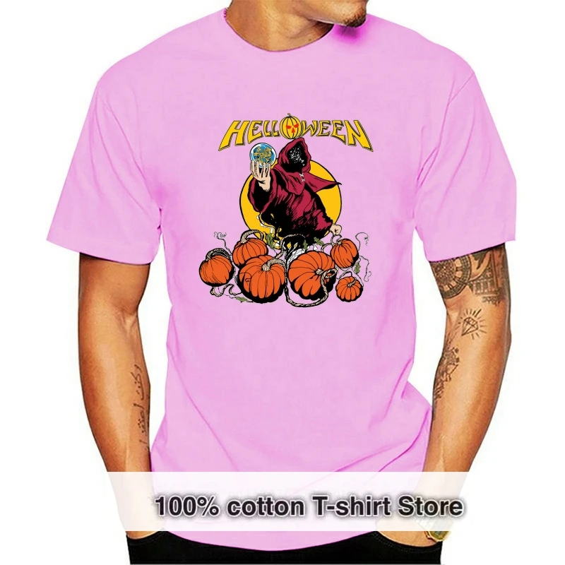 

Helloqueen-Camiseta Vintage для мужчин S-3Xl negra regalos día de Хэллоуин verano 2019