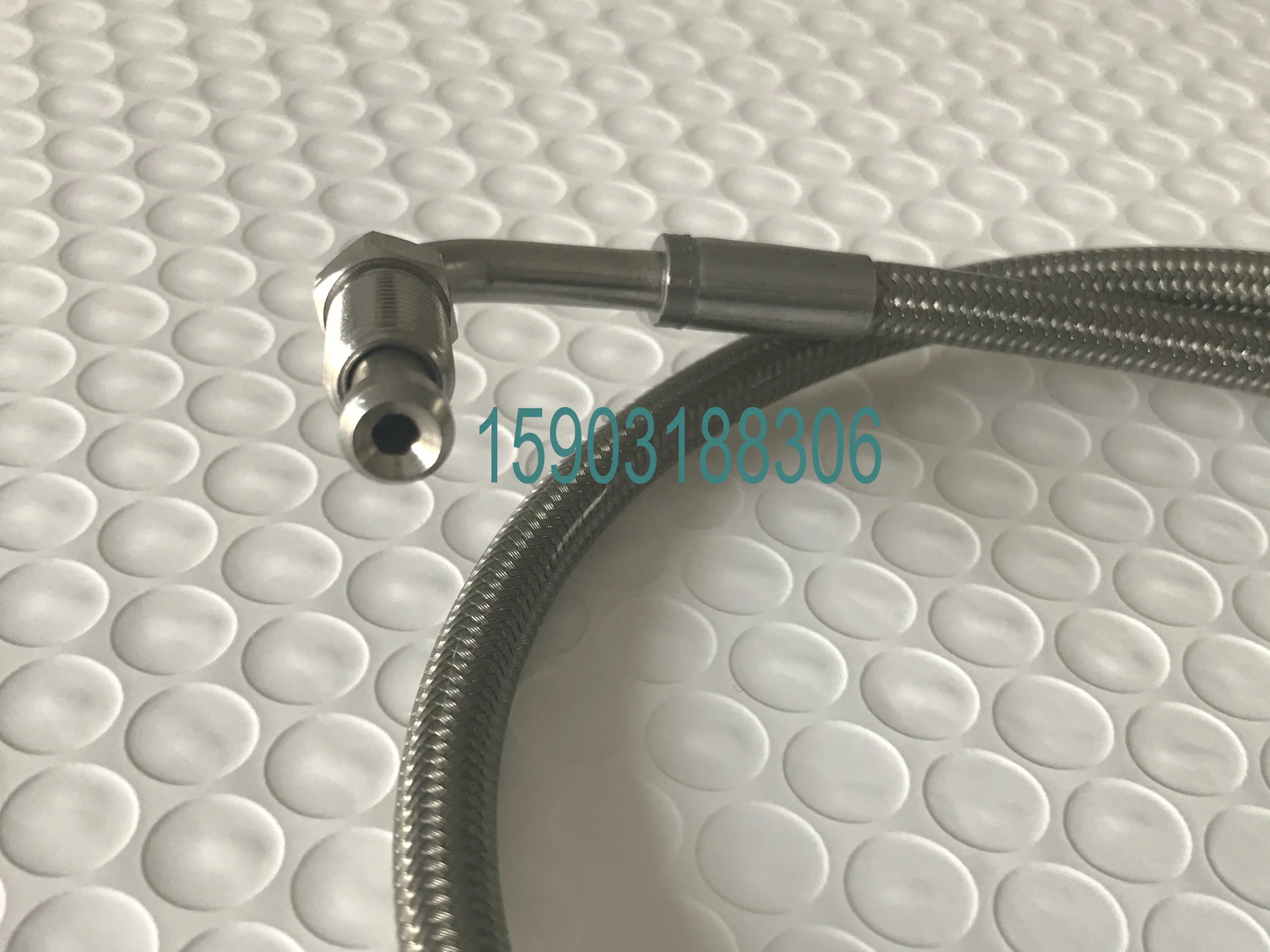 Фото Auto Spare Parts Motorcycle Brake Line Stainless Steel Braid PTFE Pipe With Stainless Steel Material Fittings №4