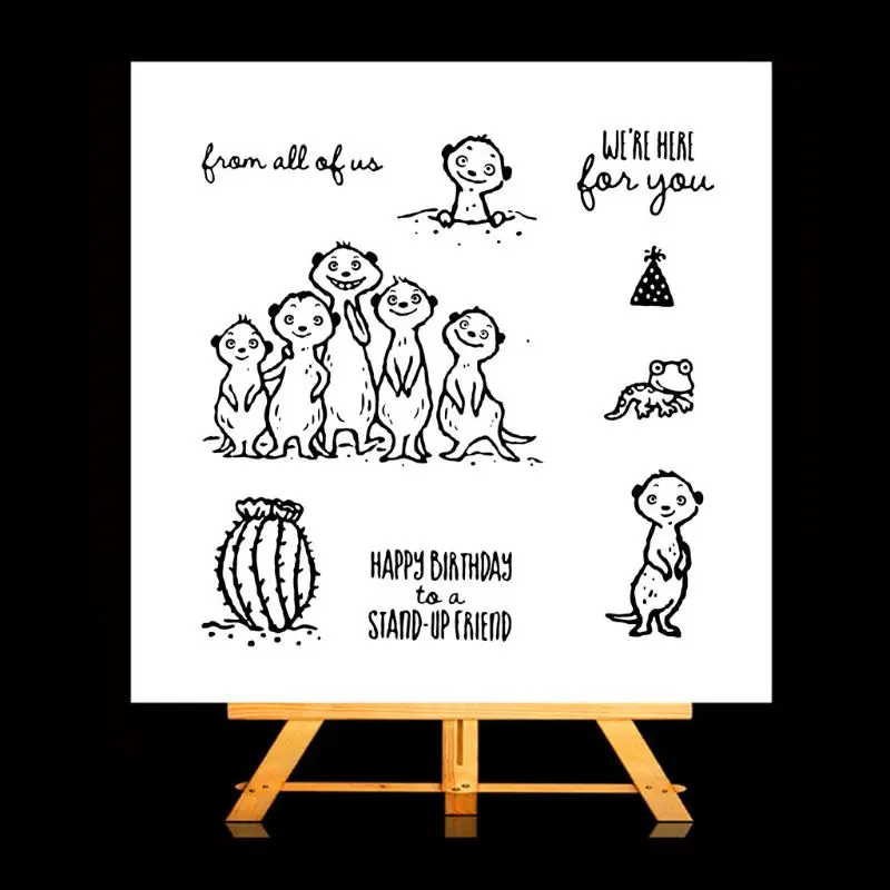 

Happy Birthday DIY Silicone Clear Stamp Cling Seal Scrapbook Embossing Album Decor 97QD