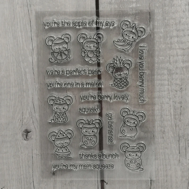 Прозрачные марки Fish Dog Heart резиновый штамп для скрапбукинга прозрачные