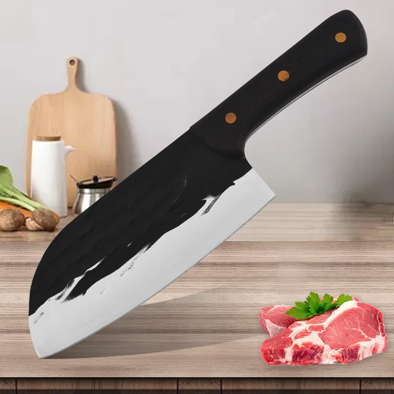 

Нож для мяса из нержавеющей стали, кованый нож для мясника, легкий Магнитный нож, многофункциональный нож для мясника