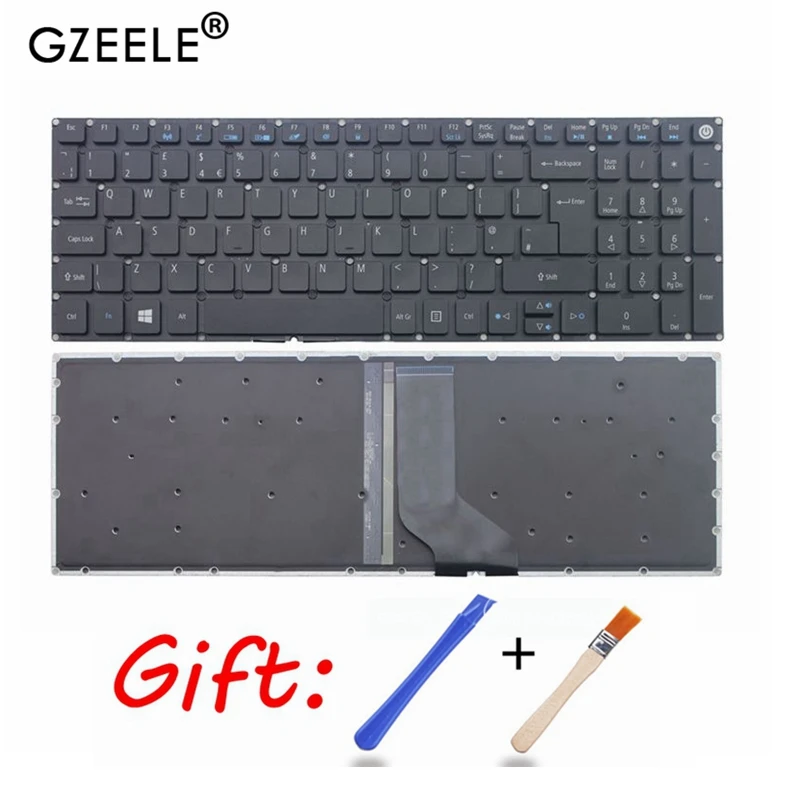 Клавиатура UK GB для Acer aspire E5-522 E5-532 E5-573 E5-722 E5-575 E5-523 E5-552 V5-591G с подсветкой | Компьютеры