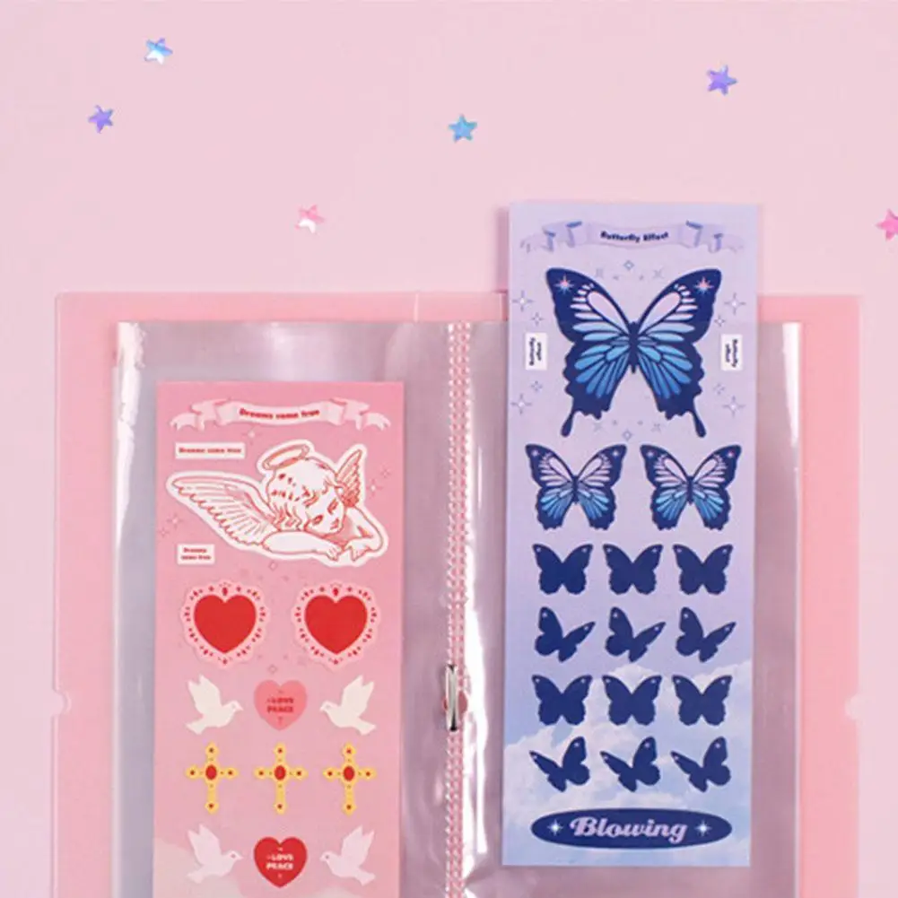 

30 Slots Bandage Storage Book Portable Transparent Banknote Storage Photo Album Hand Account Decoration Photo Sticker Store This