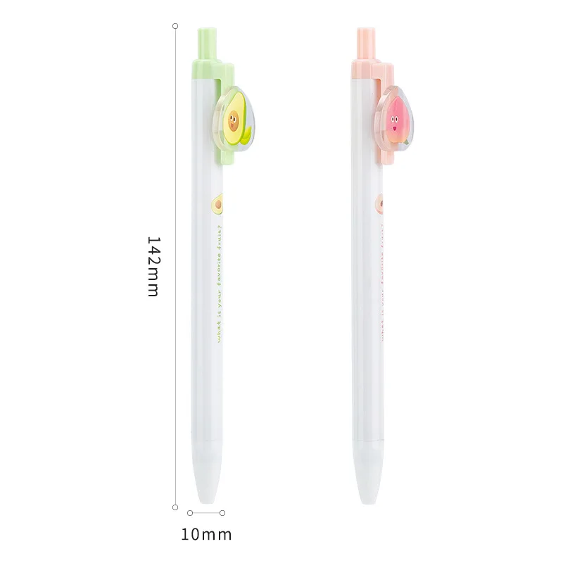 

Deli Pen 36pcs Cute Fruit Peach Gel Pens for School Office Accessories Japanese School Supplies 0.35mm Pen Kawaii Stationery