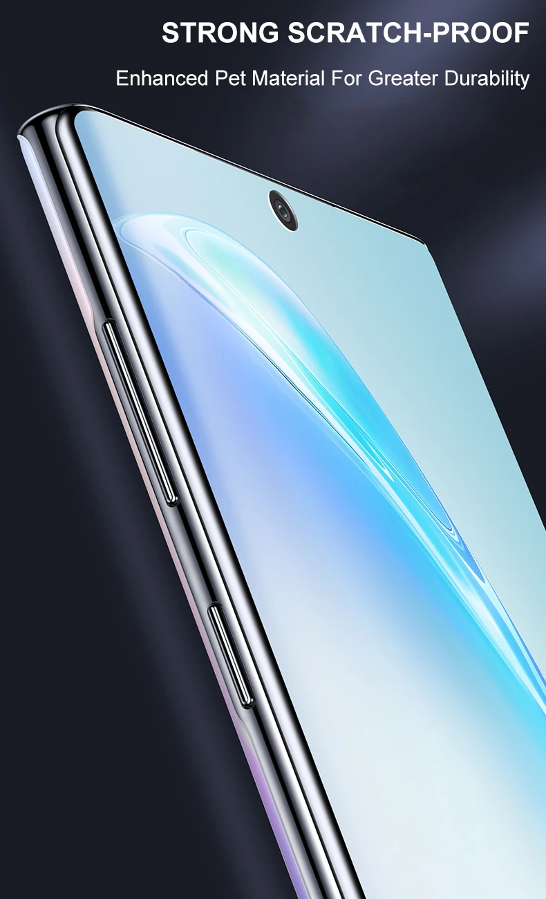 0,1 мм Тонкий Полный протектор экрана для samsung Galaxy Note 10 Pro S10 S9 S8 Plus S7 S6 Edge PET мягкая защитная пленка для экрана