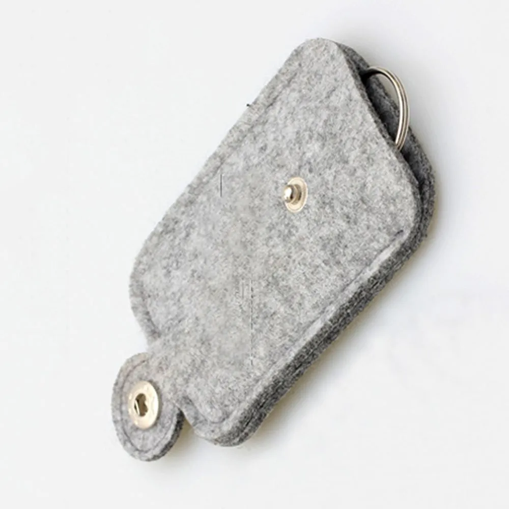 Роскошный кошелек для автомобильных ключей мужчин и женщин шерстяной фетровый